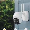ZUMIMALL 2K Security Cameras Wireless Outdoor, Battery Powered Cameras for Home Security with 360° View, Color Night Vision, 2-Way Talk, AI Motion Alert, Siren, CloudEdge App Supported