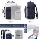 LOVEVOOK Large Travel Backpack for Women & Men, 40L Carry on Backpack for Airplanes, TSA Personal Item Travel Bag fits 17" Laptop, Waterproof Weekender Essentials Airline Approved with 3 Packing Cubes