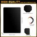 Marspark 300 Pcs Metal Engraving Blanks Multipurpose Aluminum Sheet Aluminum Business Card Blanks for Cnc Engraver Laser Engraving DIY Cards, Thickness 0.21 mm/ 0.01 Inch (Matte Black)