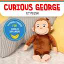 Kids Preferred Curious George Monkey Stuffed Animal Plush Toys Soft Cutest Cuddle Plushie Gifts for Baby and Toddler Boys and Girls - 12 Inches