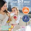 Grownsy Bottle Warmer, Fast Baby Bottle Warmer for All Bottles, Milk Warmer for Breastmilk or Formula, Smart Temperature Control and Automatic Shut-Off- Pink