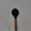 Silicone Rice Paddle with Wooden Handles: Non-Stick Rice Spoon, Mashed Potato Serving Spoon, Heat Resistant Cookware, Protects Surfaces with Gentle Head Design