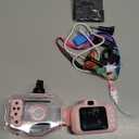 Agoigo Kids Waterproof Camera - Children Underwater HD Video Digital Camcorder, Portable Travel Toy for Toddler - Ideal Christmas Birthday Gifts for Boys Girls Age 3-12 with 32GB Card (Pink)