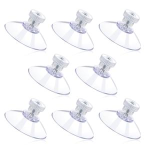 8 PCS Suction Cups with Screws Rods and Nuts, Clear Screw Suction Cups for Glass, Plastic Sucker Pads Without Hooks Bathroom Wall Door Window Car Shade