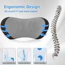 Lumbar Support Pillow for Office Chair - Lumbar Pillow for Car - Ergonomic Lumbar Support Pillow for Car Back Support Cushion