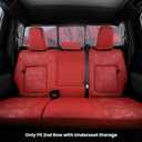 For 2019-2025 2026 Chevy Silverado Seat Covers/GMC Sierra Seat Covers, 2025 Chevy Silverado 1500 Accessories, GMC Sierra 1500 Accessories, Red Camo, fit 2nd Row with Seatback Storage