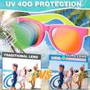 48 Pack Kid Sunglasses Bulk for Luau Party Favors, 16 Colors Neon Sunglasses with UV400 Protection, Gift for Classroom, School Prizes Goody Bag Stuffer, Kid Birthday, Beach, Summer Pool Party Supplies