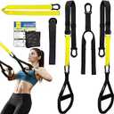 Home Resistance Training Kit, Resistance Trainer Exercise Straps with Handles Portable Home Gym System for Full Body Workout, Strength Training & HIIT