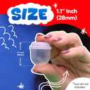 Capsule Vending Machine Translucent Acorn Capsules Empty 100 pcs 1.1 inch - Gumball Machine Capsules Bulk Party Favors Containers - Easter Basket Stuffers Gifts Pinata Stuffers DIY Craft Supplies