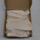 PiccoCasa 2 Pack Satin Pillowcase for Hair and Skin, Euro Sham Pillow Covers Soft Silky Oxford Pillow Cases with Envelope Closure European(26"x26") Cream