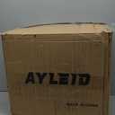 Ayleid Retractable Garden Hose Reel,5/8 in x 100 FT Wall Mounted Hose Reel, with 9- Function Sprayer Nozzle, Any Length Lock/Slow Return System/Wall Mounted/180Swivel Bracket (Gray)