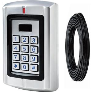 Universal Waterproof 12-24V AC/DC Metal Wired Keypad Stand Alone Access Controller for Gate Opener Operator, Garage Door Opener and Access Control Security System, Upgraded KPR2000 Keypad