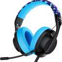 S30 Gaming Headset with Microphone,198g Lightweight Design, Wired Gaming Headphones for Xbox, Xbox Series X|S, PS5, PS4, Switch, PC, Noise Cancelling Mic, Soft Earmuffs (Blue)