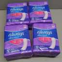 Always Discreet Adult Incontinence Pads for Women, Heavy Absorbency, Long Length, Postpartum Pads, 156 Count (4 Packs of 39)