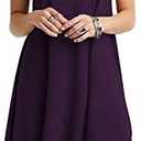 TOPONSKY Women's Casual Plain Simple Loose Flowy Short-Sleeve T-Shirt Dress, XS