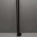 Matte Black Double Curtain Rods 36 to 72 Inches (3-6 Feet),1-Inches Front and 5/8 Inches Back Adjustable End Cap Double Window Drapery Rod for Drapes and Curtains