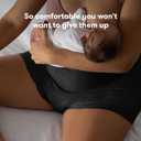 Frida Mom 8pc Postpartum Underwear, Disposable Boyshort Panties (Medium, Black)