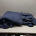 CozyLux Full Size Comforter Sets Navy Blue - 7 Pieces Bed in a Bag Full, Luxury Soft Bed Set for All Seasons, Bedding Set with Down Alternative Comforter, Sheets, Pillowcases & Shams