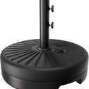 AreShark 81.5lb Max Capacity Patio Umbrella Stand, Outdoor Umbrella Base Water Filled Stand, Market Patio Outdoor Heavy Duty Umbrella Holder (Black)