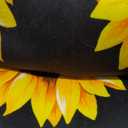 Sunflower Black Kitchen Rugs Non-Slip Soft Doormats Bath Carpet Floor Runner Area Rugs for Home Dining Living Room Bedroom 72" X 24"