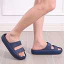 shevalues Orthopedic Slide Sandals for Women Arch Support Plantar Fasciitis (Blue) 9