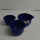 GLAD Mixing Bowls with Pour Spout, Set of 3 Nesting Design Saves Space Non-Slip, BPA Free, Dishwasher Safe Plastic Kitchen Cooking and Baking Supplies, Blue