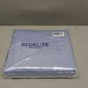 BEDELITE King Size Sheets Set, Luxury Soft Light Blue Satin Sheets for Hair and Skin, Similar to Silk Bed Sheets Set 4 Pieces with 1 Deep Pocket Fitted Sheet, 1 Flat Sheet, and 2 Pillowcases
