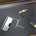 Walking Pad Treadmill, 3 in 1 Foldable Under Desk Treadmills for Home Office, Small Walking Pad with Incline Handle Bar, 300lbs Capacity 2.5HP Portable Running Machine with APP Remote Control (Orange)