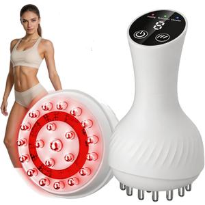 Lymphatic Drainage Massager & Anti Cellulite Massage Tool, Lymphatic Massager,Helps Reduce Stretch Marks & Cellulite，for Belly, Arms & Legs,Body Sculpting Machine with Heat & Vibration