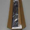 2 x CorkLatta Black Curtain Rods for Windows 30 to 45 Inches with Brackets, Decorative 5/8 Inch Diameter Single Window Curtain Rod Set for Room Divider, Bedroom, Living room, Kitchen, Bathroom