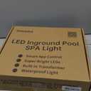 Smart LED Pool Lights for Inground Pool, Wall Mounted, 54W 12V, 10 Inch, 50FT Cord, Remote & App Control, Underwater Swimming Pool Light Fixture for Large Wet Niches