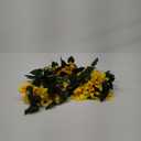 2Pcs Sunflower Garland Vine Silk Sun Flowers Hanging Vines for Balcony Garden Wedding Decoration, Yellow&green