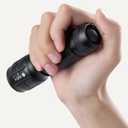 Amazon Basics Tactical Flashlight, Durable Waterproof 140 high lumens flashlights, Black