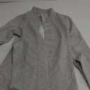 ANRABESS Womens Jacket Belted Casual Long Sleeve Wrap Trench Coat 2025 Spring Trendy Button Up Dressy Outerwear with Pockets (Small, Light Grey)