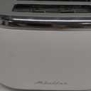 MELLERHOME Retro Toaster 2 Slice, 7 Browning Levels, 3 Functions (Reheat, Defrost, Cancel), Removable Crumb Tray, Under Base Cord Storage, White Toaster Kitchen Appliances