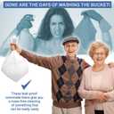 Commode Liners - 100 Strong Portable Commode Toilet Bags - Easy to Use Bedside Commode Liners - Bedside Toilet Potty Liners that Support Dignity of Seniors - No Buckets to Wash - NO Absorbent Pad