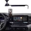 PZK Car Phone Holder for Chevy Silverado 1500/GMC Sierra 1500 2022 2023 2024 2025 2026 Accessories 13.4-Inch Screen Compatible with MagSafe Chevy Phone Mount with 360 Rotating Extension Rod