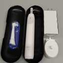 Oral-B iO Simple Clean Rechargeable Electric Powered Toothbrush, Pure White with 1 Gentle Care Brush Head and 1 White Travel Case - Automatic Pressure Sensor to Protect Gums - 3 Modes -2 Min Timer