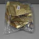 Coffee Bags with Valve(60pcs,8oz,1/2 lb) Vented Coffee Beans Packaging Bags High Barrier Aluminumed Foil Flat Bottom Heat Sealed Side Zipper Resealable Storage Bag for Home or Business（Gold）