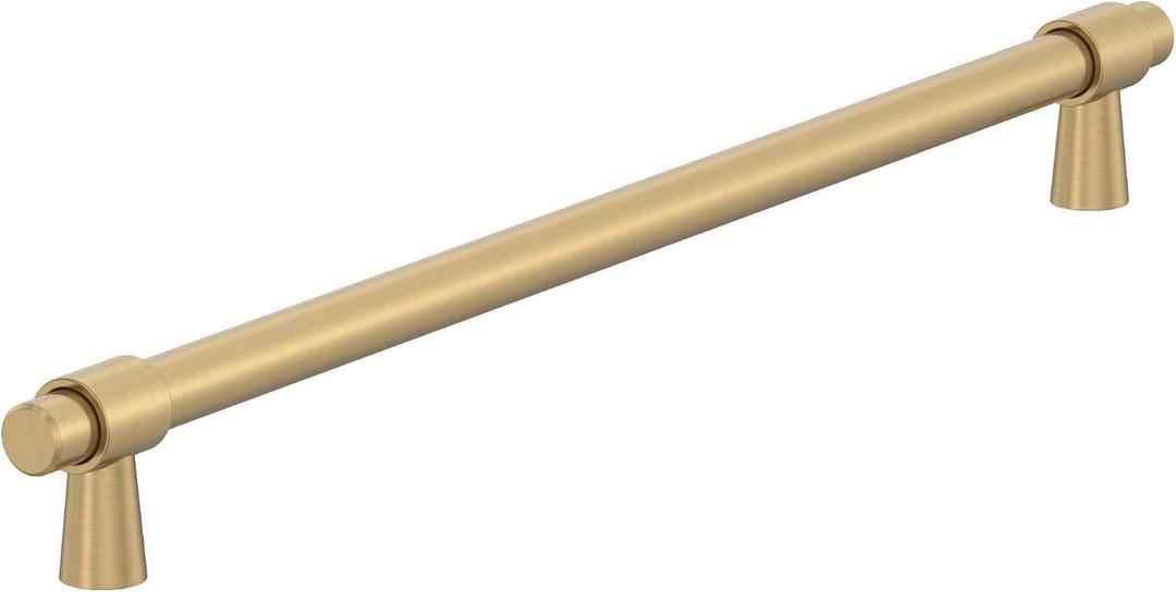 Amerock BP54036CZ | Champagne Bronze Appliance Pull | 18 inch (457mm) Center-to-Center Cabinet Handle | Destine | Furniture Hardware