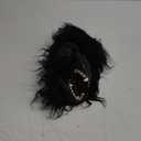 Gorilla Mask Novelty Latex Monkey Head Mask, Adult Open Mouth Gorilla Head Mask for Party Festival Halloween Masquerade Fancy Ball (Black)