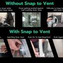 DIY Dryer Vent Connector Kit - Space Saving, Toolless Design with Airtight Seal - STV-90 by Ziggurat Products