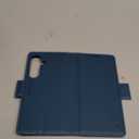 for Samsung Galaxy S25 Case Wallet with RFID Blocking Card Holder, PU Leather Kickstand Protective Flip Phone Cover Fit for Galaxy S25 6.2", Blue