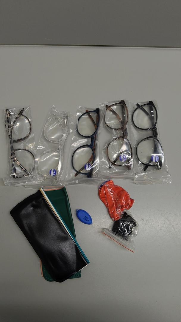 GIBLOGO Reading Glasses for Women/Men Eye Glasses Blue Light Reading Glasses Cheaters Eyeglasses, 4.0x