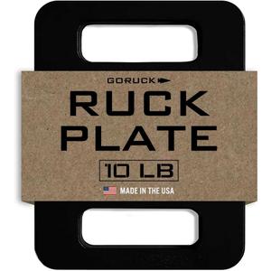 GORUCK Ruck Plate 10LB - USA Made Weighted Plates for Rucking, Strength Training & Fitness, Compatible w/ Rucker & Ruck Plate Carrier