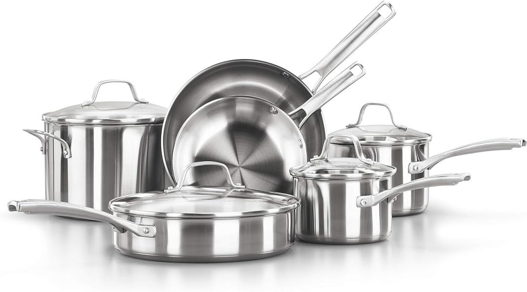 Calphalon Classic Stainless Steel 10-Piece Cookware Set (10-Piece)