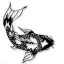 Xedatric Black Koi Fish Metal Wall Art,Yin Yang Koi Decor with Japanese Inspired Design,Rust Resistant Koi Fish Wall Art for Zen Spaces