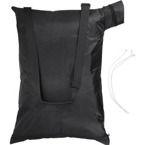 OwnMy Universal Leaf Vacuum Blower Bag Black Leaf Vacuum Bag Leaf Blower Replacement Bag with 3 Fasten Ties, Adjustable Leaf Blower Mulcher Bag Bottom Debris Zipper Bag Fallen Leaves Collection Bag