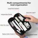 RIGHT AWAY Travel Tech Pouch，Waterproof Cord Case，Electronics Organizer Travel Case，Cable Organizer Storage Bag For Phone, Charger, Accessories（BLACK）