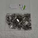 Swpeet 45Pcs Sliver 4/5 Inch Key Fob Hardware with Key Rings Sets, Perfect for Bag Wristlets with Fabric/Ribbon/Webbing/Embossed and Other Hand Craft - 20mm